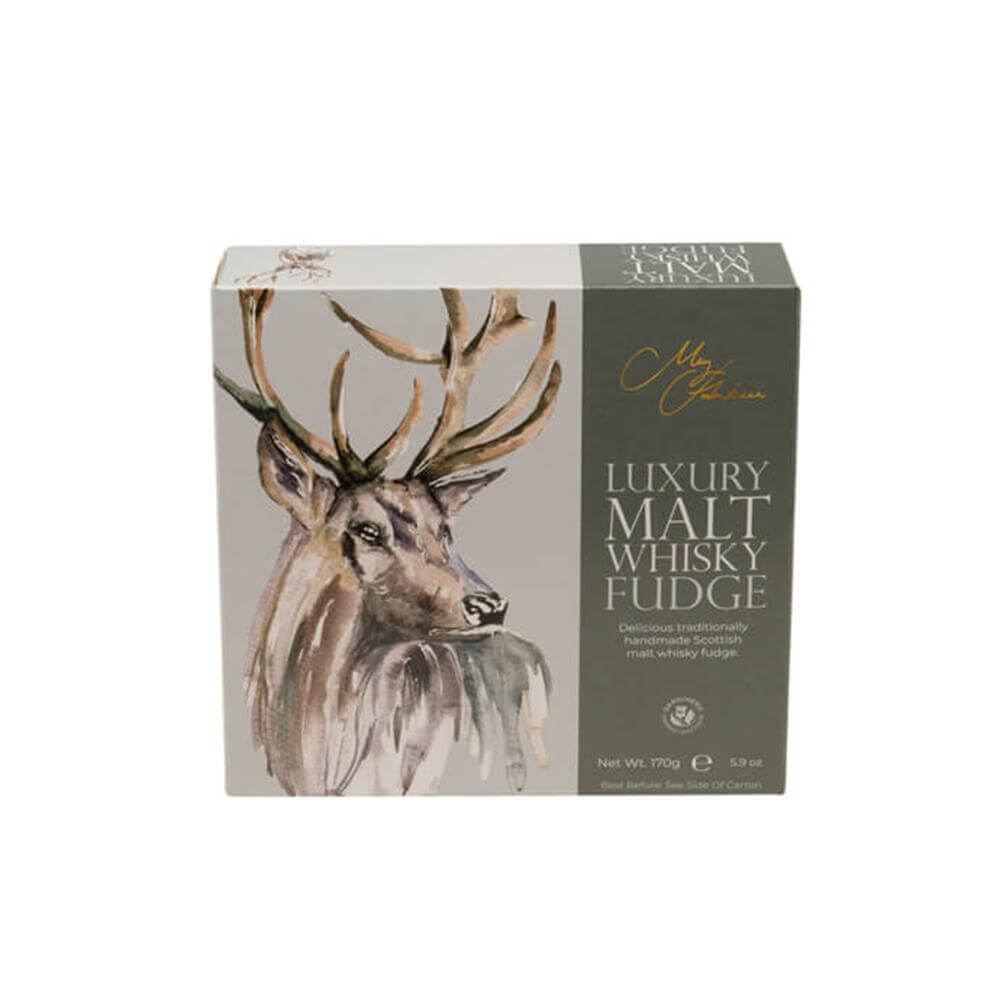 Meg Hawkins Stag Luxury Malt Whisky Fudge Carton 170g